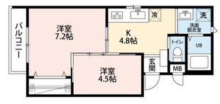 シンシア六番館の物件間取画像